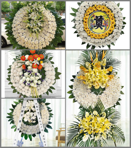 四川成都大邑县三岔镇山墩村花圈速递